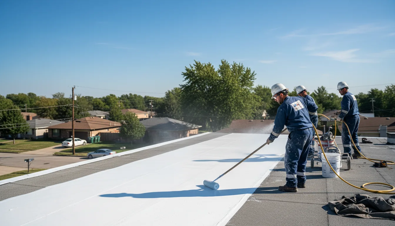 Commercial roof coating in Franklin Furnace, OH near me